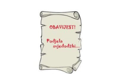 Prijevoz učenika 1.-7. razreda na podjelu svjedodžbi (utorak-30.06.2026.)